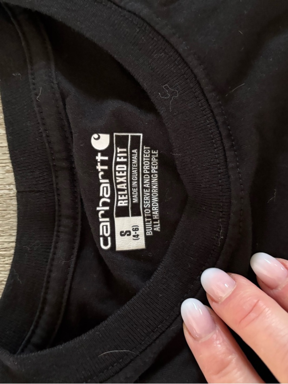Carhartt Black Relaxed-Fit Crewneck Tee
